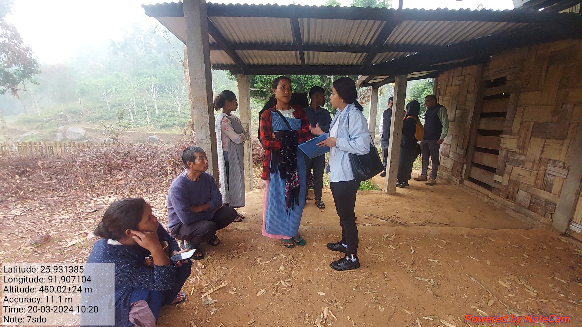 Mock Field Inspection at Pahambirthem, Ri Bhoi District